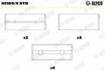 GLYCO főtengelycsapágy GLYCO H1105/5 STD (H1105/5 STD)