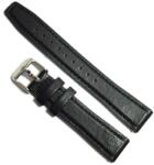 Peyton Curea de ceas Neagra din piele ecologica si silicon - 14mm 16mm 18mm 20mm 22mm - WZ5422 (WZ5422)