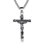 BeSpecial Colier inox crucifix 55 cm (CLR316)