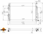 NRF hűtő, motorhűtés NRF 53843A (53843A)