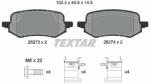 TEXTAR fékbetétkészlet, tárcsafék TEXTAR 2627301 (2627301)