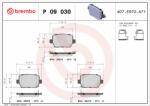 BREMBO fékbetétkészlet, tárcsafék BREMBO P 09 030 (P 09 030)