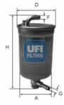 UFI Üzemanyagszűrő UFI 24.072. 00