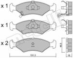 METELLI fékbetétkészlet, tárcsafék METELLI 22-0127-0