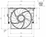 NRF ventilátor, motorhűtés NRF 47956 (47956)
