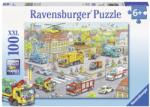 Ravensburger Puzzle Ravensburger - Utilaje in oras, 100 piese (4005556105588) Joc de societate