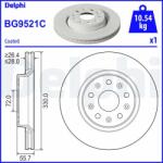 DELPHI féktárcsa DELPHI BG9521C (BG9521C)