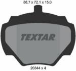 TEXTAR fékbetétkészlet, tárcsafék TEXTAR 2034402