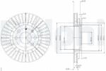 DELPHI Tarcza Ham. Opel Corsa (bg2636)