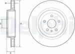 DELPHI féktárcsa DELPHI BG9221C (BG9221C)