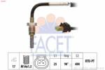 FACET Érzékelő, kipufogógáz-hőmérséklet FACET 22.0215