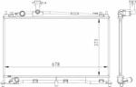 NRF hűtő, motorhűtés NRF 53411 (53411)