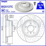 DELPHI féktárcsa DELPHI BG5137C (BG5137C)