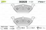 VALEO fékbetétkészlet, tárcsafék VALEO 302029