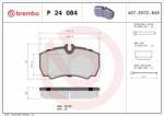 BREMBO fékbetétkészlet, tárcsafék BREMBO P 24 084 (P 24 084)