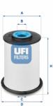 UFI Üzemanyagszűrő UFI 26.033. 00