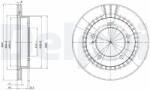 DELPHI féktárcsa DELPHI BG3158 (BG3158)