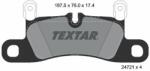TEXTAR fékbetétkészlet, tárcsafék TEXTAR 2472102 (2472102)
