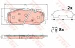TRW fékbetétkészlet, tárcsafék TRW GDB2190 (GDB2190)