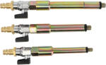 BGS technic Sűrítettlevegő-adapter készlet izzógyertya-furatokhoz, M8 x 1, 0, M10 x 1, 0, M10 x 1, 25, 3 darabos (9519)