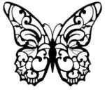 STAMPERIA HD gumi pecsételő butterfly 10x10cm