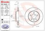 BREMBO féktárcsa BREMBO 09. D422.11 (09.D422.11)