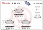 BREMBO fékbetétkészlet, tárcsafék BREMBO P 68 074 (P 68 074)