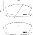 BREMBO fékbetétkészlet, tárcsafék BREMBO P 30 093X (P 30 093X)