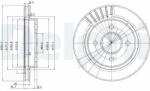 DELPHI Tarcza Ham. Ford Mondeo (bg2700)
