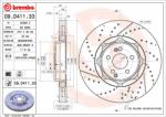 BREMBO féktárcsa BREMBO 09. D411.33 (09.D411.33)