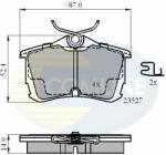 COMLINE fékbetétkészlet, tárcsafék COMLINE CBP3803