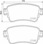 Hella Pagid fékbetétkészlet, tárcsafék HELLA PAGID 8DB 355 037-681