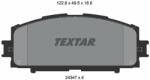 TEXTAR fékbetétkészlet, tárcsafék TEXTAR 2434701 (2434701)