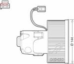 DENSO Utastér-ventilátor DENSO DEA05008