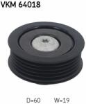 SKF Szíjtárcsa/vezetőgörgő, hosszbordás szíj SKF VKM 64018 (VKM 64018)