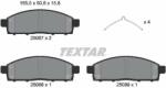 TEXTAR fékbetétkészlet, tárcsafék TEXTAR 2508703 (2508703)