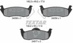 TEXTAR fékbetétkészlet, tárcsafék TEXTAR 2425801 (2425801)
