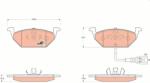 TRW fékbetétkészlet, tárcsafék TRW GDB1658
