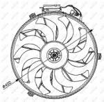 NRF ventilátor, motorhűtés NRF 47028 (47028)