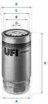 UFI Üzemanyagszűrő UFI 24.344. 00 (24.344.00)