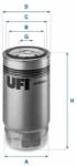UFI Üzemanyagszűrő UFI 24.344. 00
