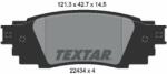 TEXTAR fékbetétkészlet, tárcsafék TEXTAR 2243401 (2243401)