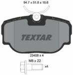 TEXTAR fékbetétkészlet, tárcsafék TEXTAR 2345801 (2345801)