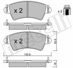 METELLI fékbetétkészlet, tárcsafék METELLI 22-0313-0