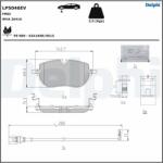 DELPHI fékbetétkészlet, tárcsafék DELPHI LP5046EV (LP5046EV)