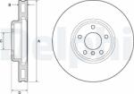 DELPHI Tarcza Ham. Bmw 5 F10 10- Prawa (bg9156c)