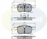 COMLINE fékbetétkészlet, tárcsafék COMLINE CBP0898