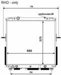 NRF hűtő, motorhűtés NRF 53368 (53368)