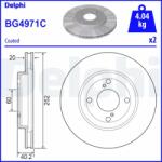 DELPHI féktárcsa DELPHI BG4971C (BG4971C)