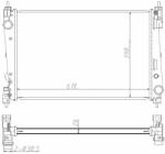 NRF hűtő, motorhűtés NRF 550005 (550005)